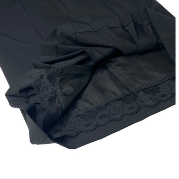 Trina Turk Women's Black Accent Bow Pleated Minimalist Pencil Skirt 4/W31 - Picture 8 of 10